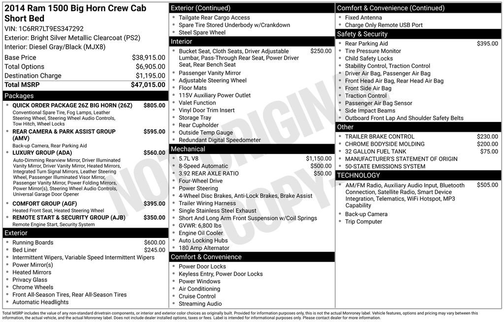 Used 2014 RAM 1500 Big Horn image 11