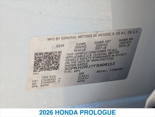 New 2026 Honda Prologue Elite image 26