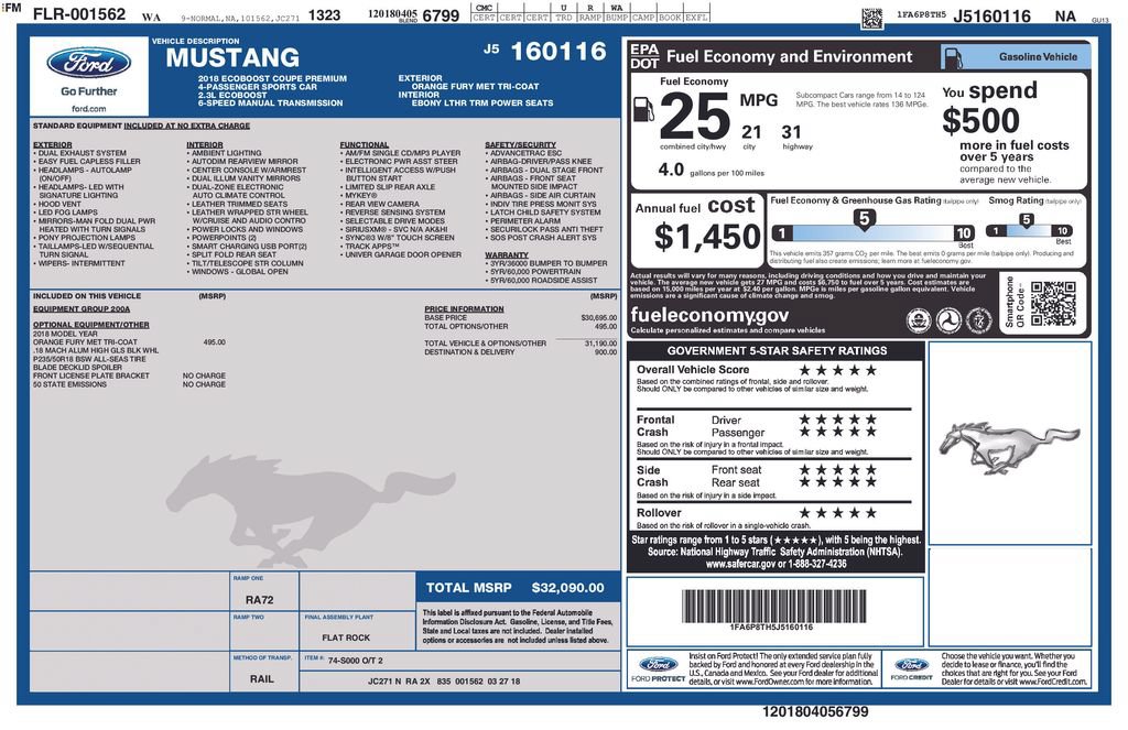 Used 2018 Ford Mustang Premium RWD image 44
