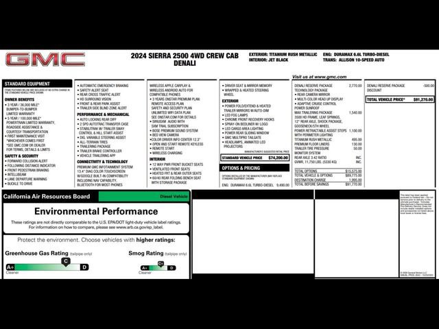 Used 2024 GMC Sierra 2500 Denali w/ Denali Reserve Package AWD/4WD image 3