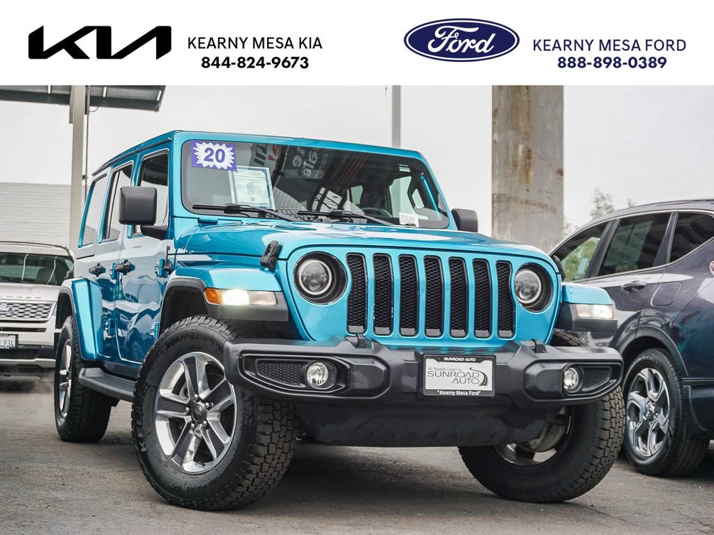 Used 2020 Jeep Wrangler Unlimited Sahara w/ Uconnect 4C Nav & Sound Group