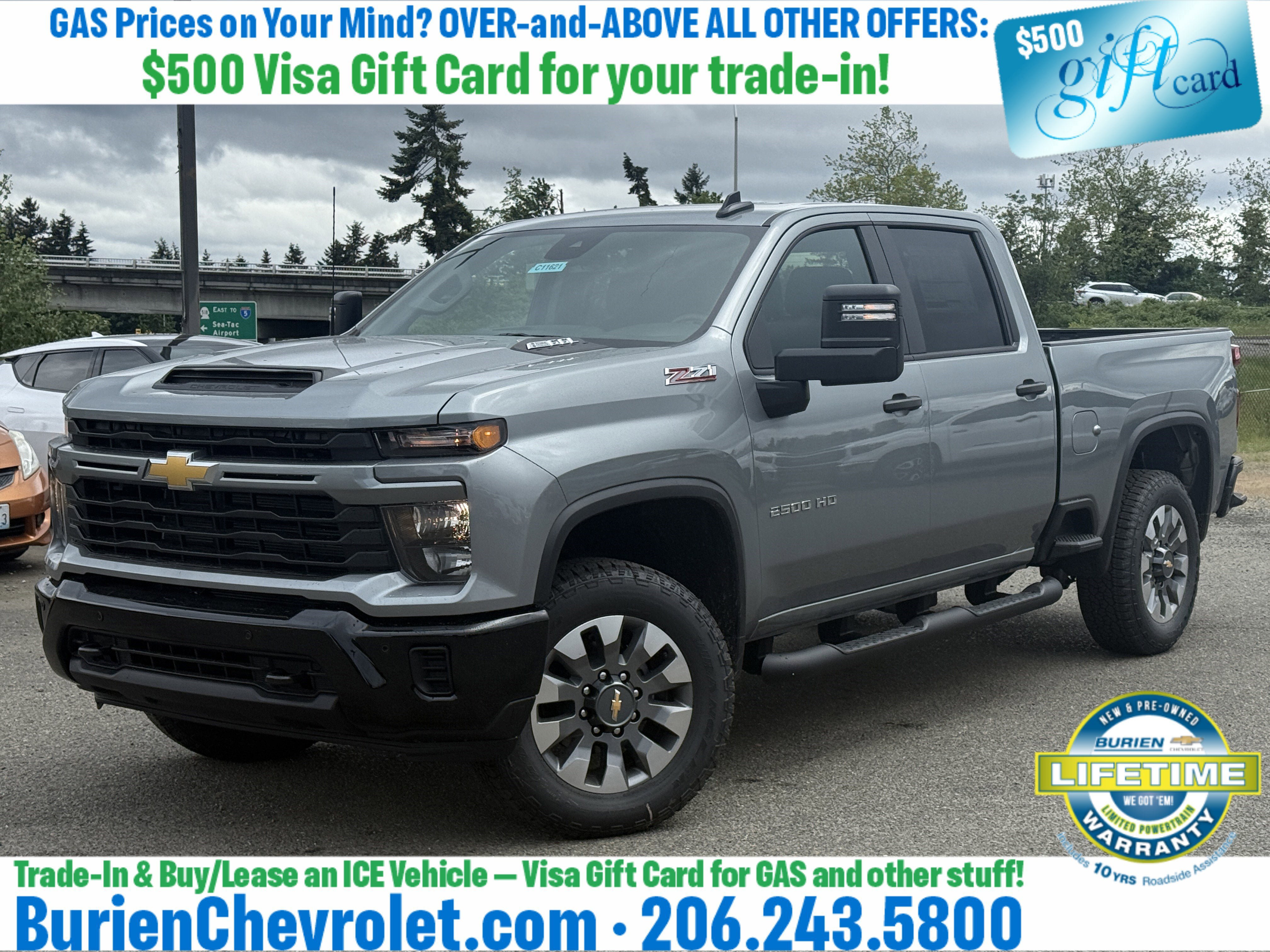 New 2026 Chevrolet Silverado 2500 Custom w/ Custom Value Package