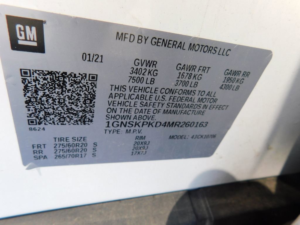 Used 2021 Chevrolet Tahoe Z71 w/ Z71 Off-Road Package image 12