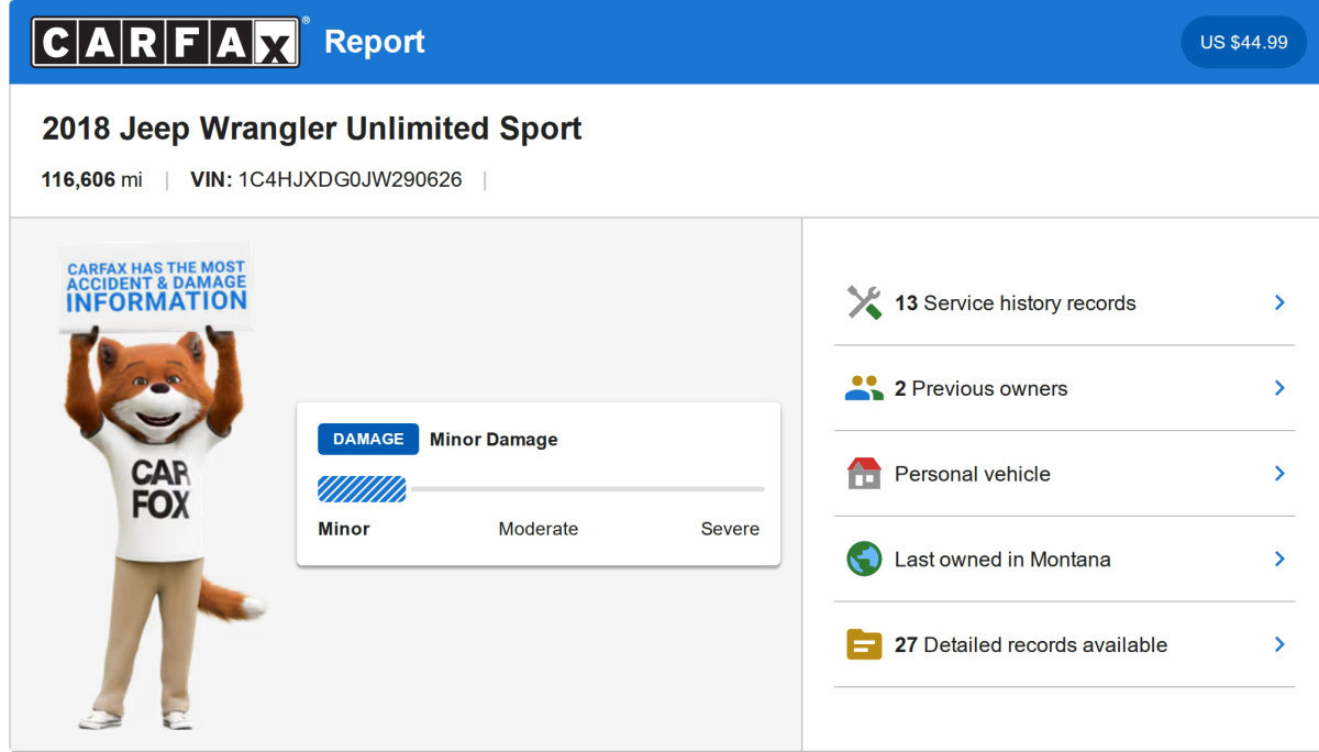 Used 2018 Jeep Wrangler Unlimited Sport image 3