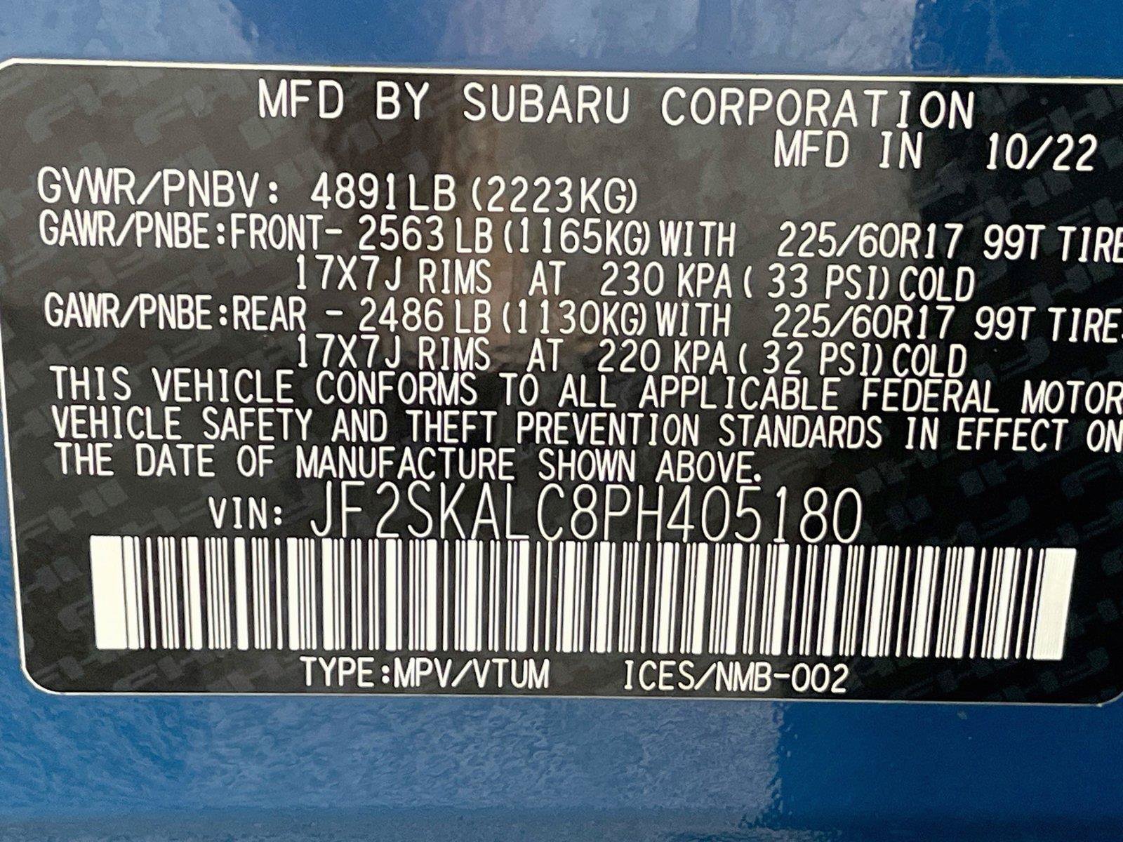 Certified 2023 Subaru Forester Wilderness AWD/4WD image 34