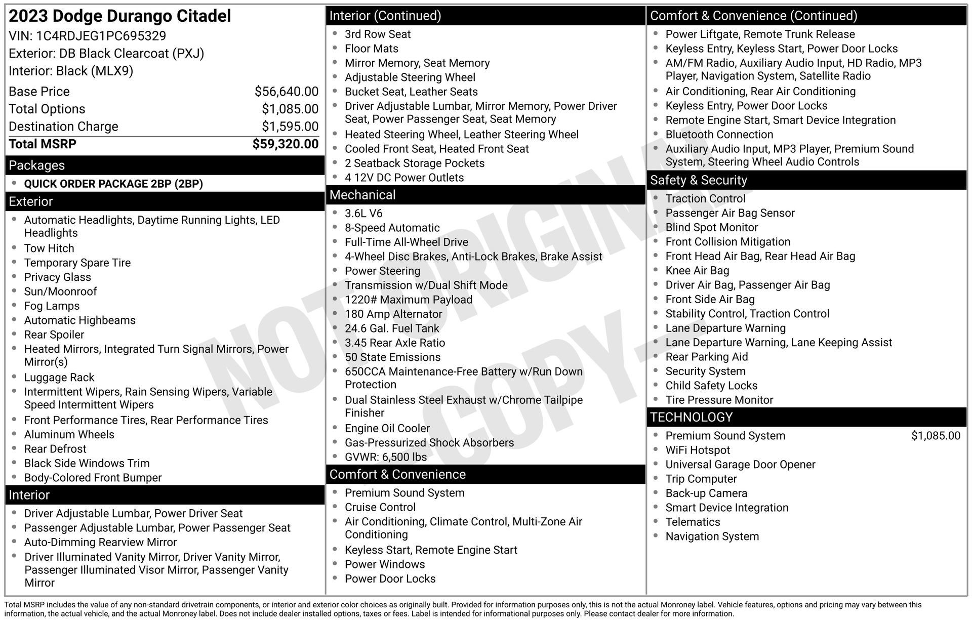 Used 2023 Dodge Durango Citadel image 46