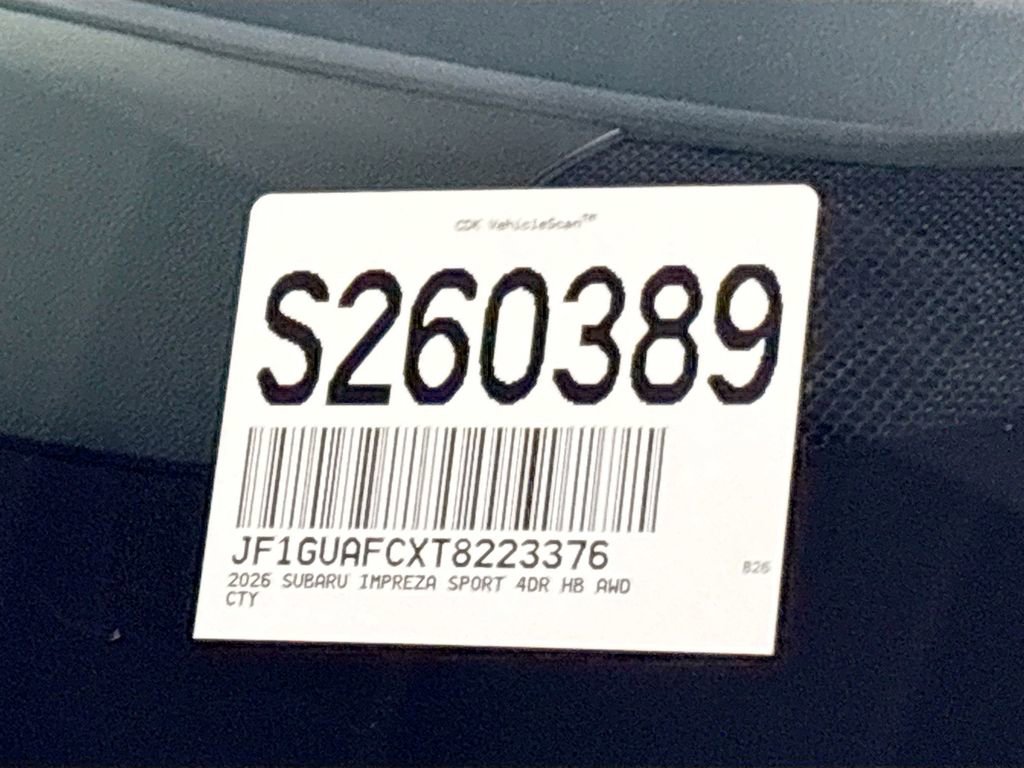 New 2026 Subaru Impreza 2.0i Sport image 24