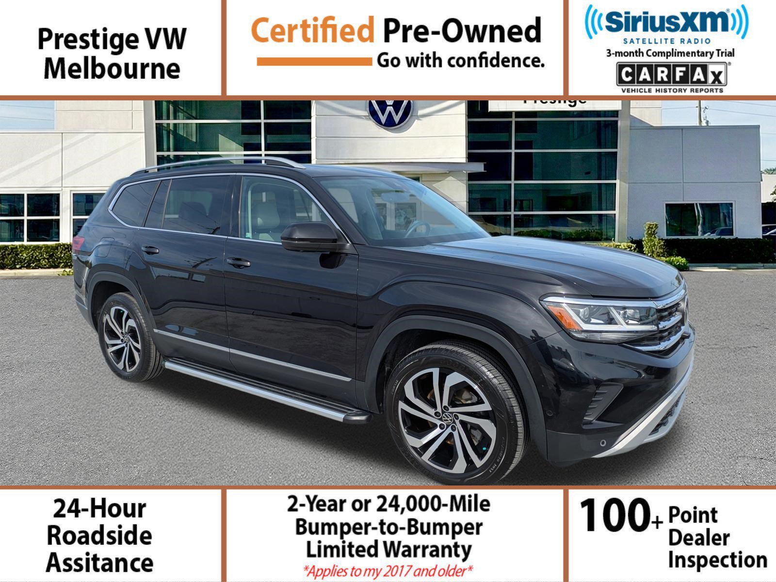 Certified 2021 Volkswagen Atlas SEL Premium