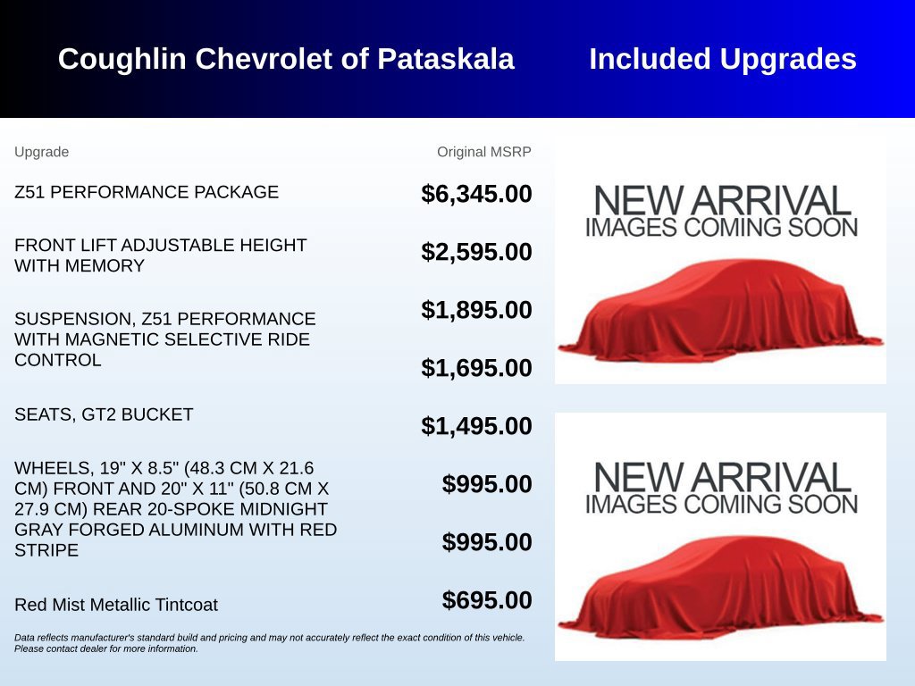 Used 2024 Chevrolet Corvette Stingray Preferred Conv w/ Z51 Performance Package RWD image 2