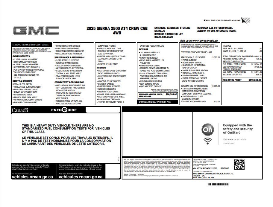Certified 2025 GMC Sierra 2500 AT4 w/ AT4 Premium Plus Package AWD/4WD image 36