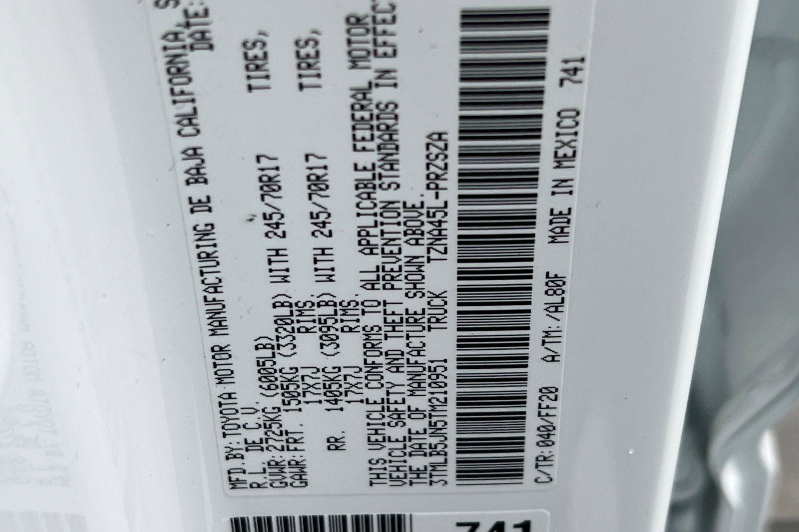 New 2026 Toyota Tacoma SR5 image 21