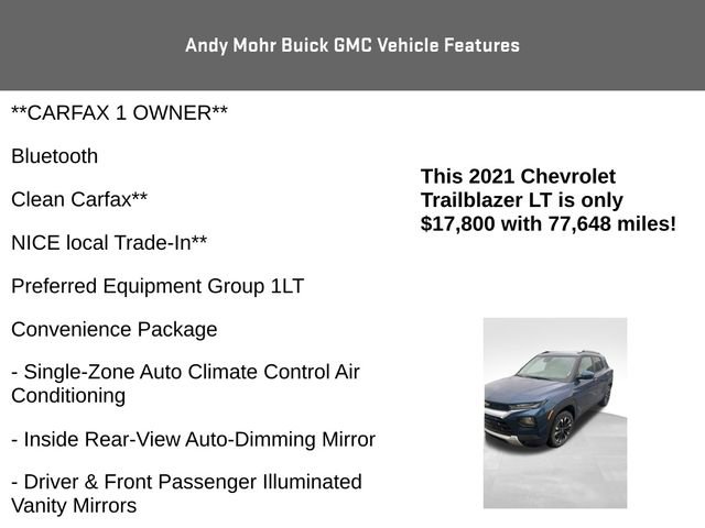 Used 2021 Chevrolet TrailBlazer LT w/ Convenience Package AWD/4WD image 4