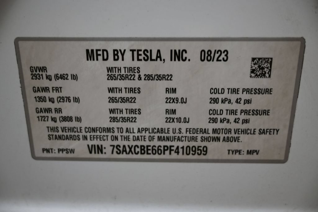 Used 2023 Tesla Model X Plaid AWD/4WD image 5