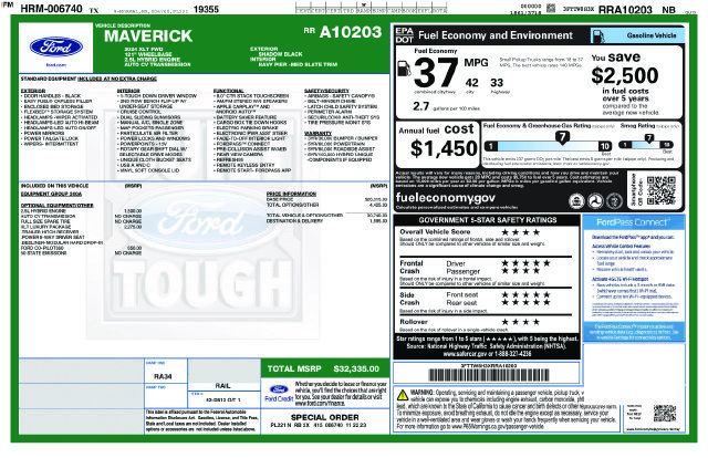 Used 2024 Ford Maverick XLT w/ XLT Luxury Package FWD image 32
