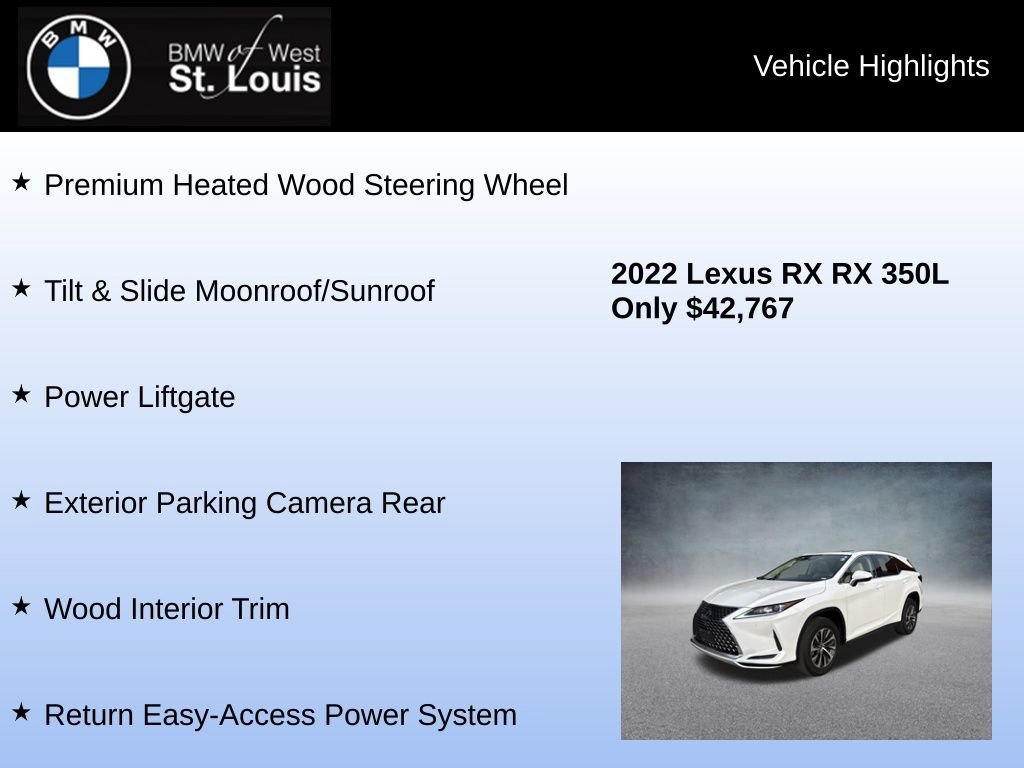 Used 2022 Lexus RX 350L Premium w/ Premium Package image 16