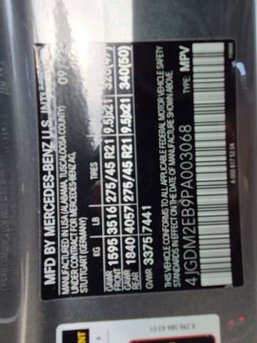 Certified 2023 Mercedes-Benz EQS 450+ 4MATIC SUV image 22
