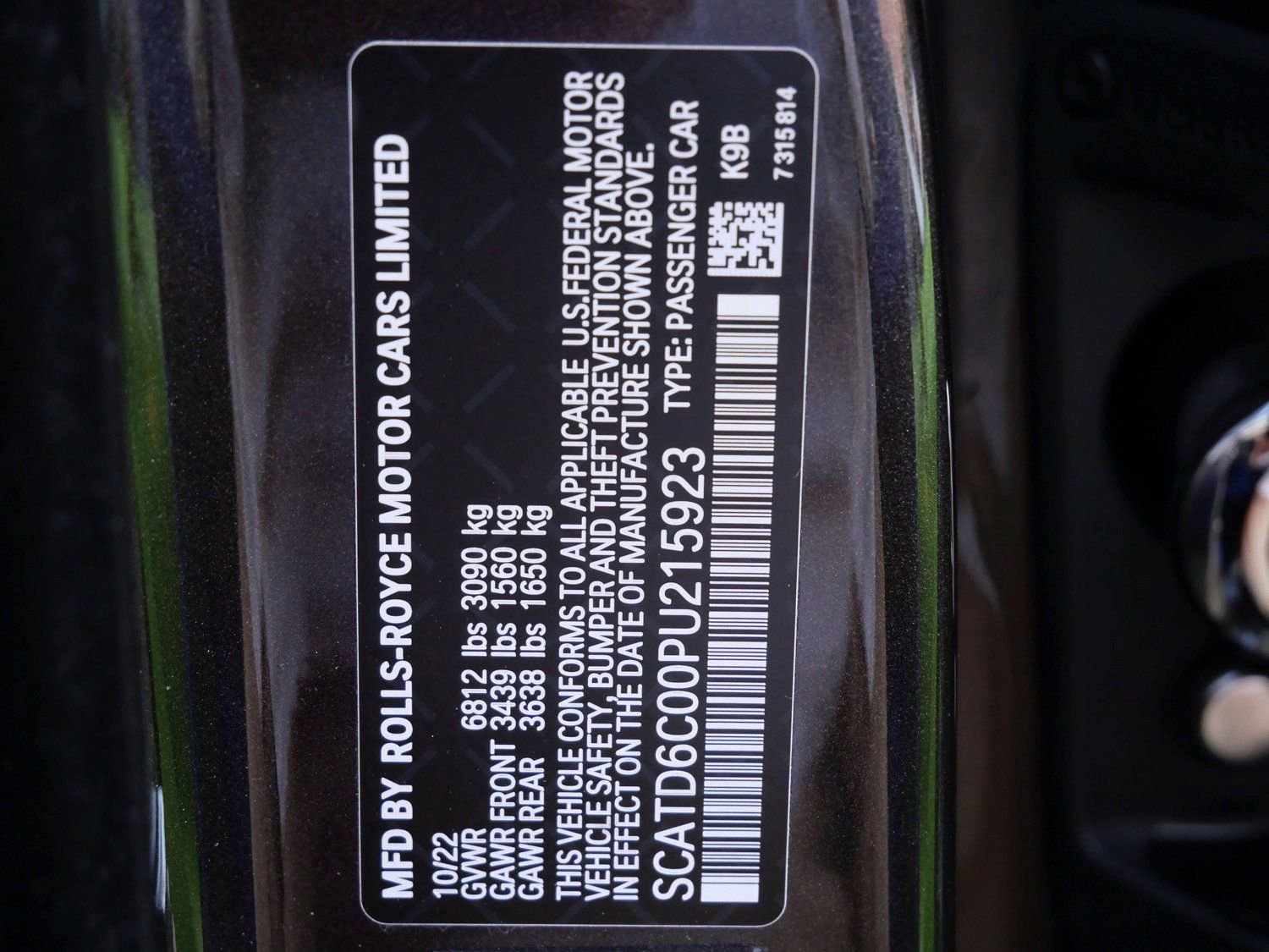 Certified 2023 Rolls-Royce Ghost Black Badge w/ Black Badge Ghost Package image 42