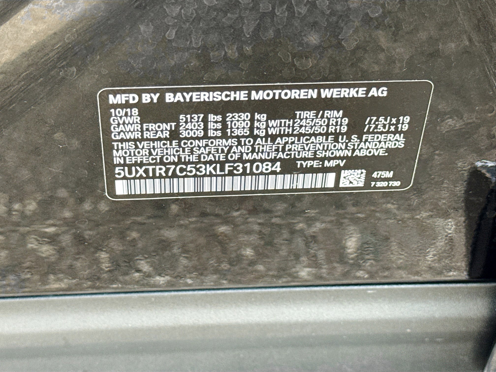 Used 2019 BMW X3 sDrive30i image 44