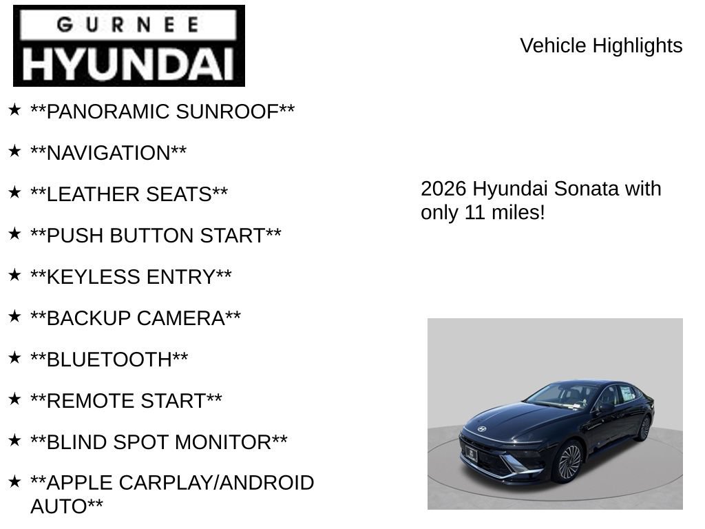 New 2026 Hyundai Sonata Limited FWD image 8