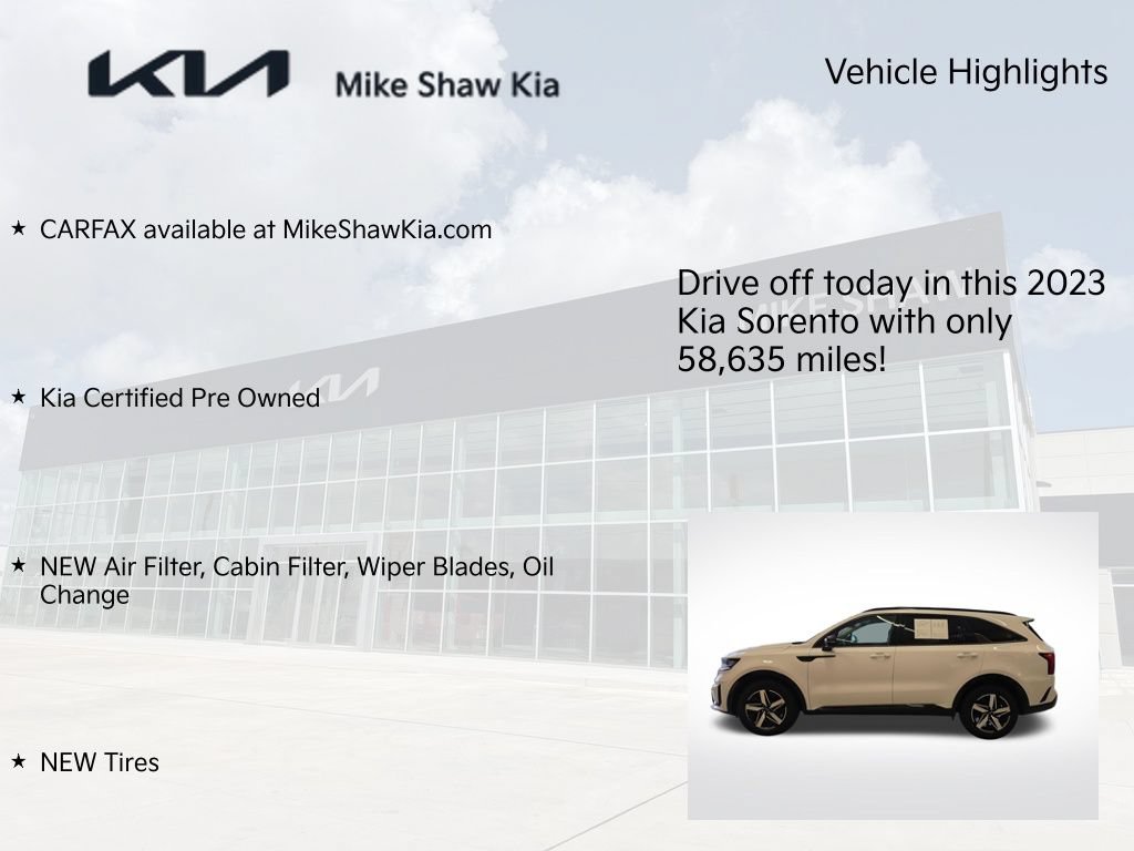 Certified 2023 Kia Sorento S w/ Panoramic Sunroof Package FWD image 10