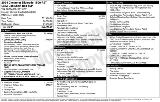 Used 2024 Chevrolet Silverado 1500 RST w/ Convenience Package II RWD image 5