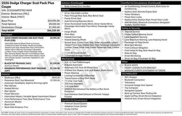 New 2026 Dodge Charger Scat Pack AWD/4WD image 30