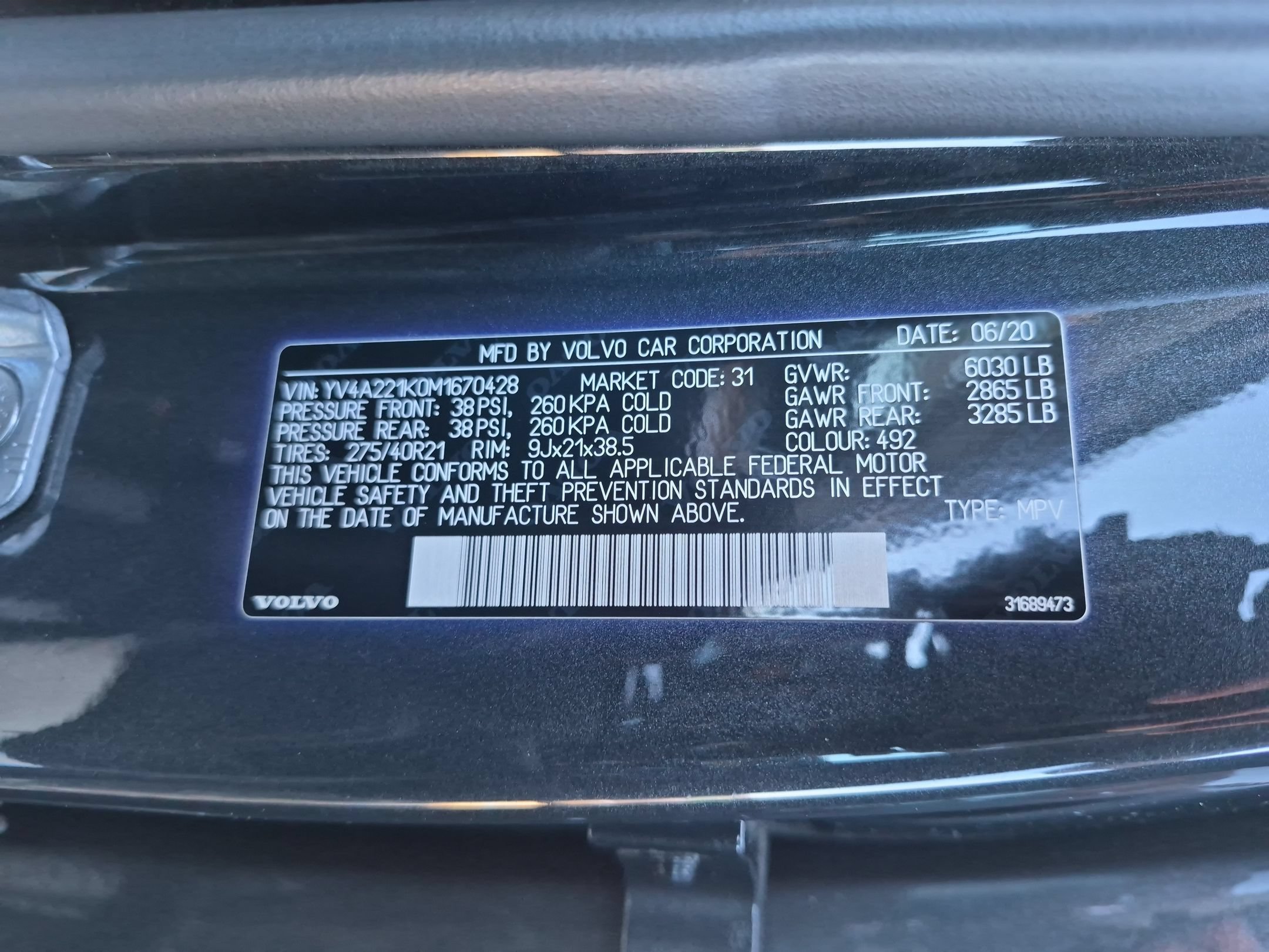 Used 2021 Volvo XC90 T6 Momentum w/ Protection Package AWD/4WD image 38