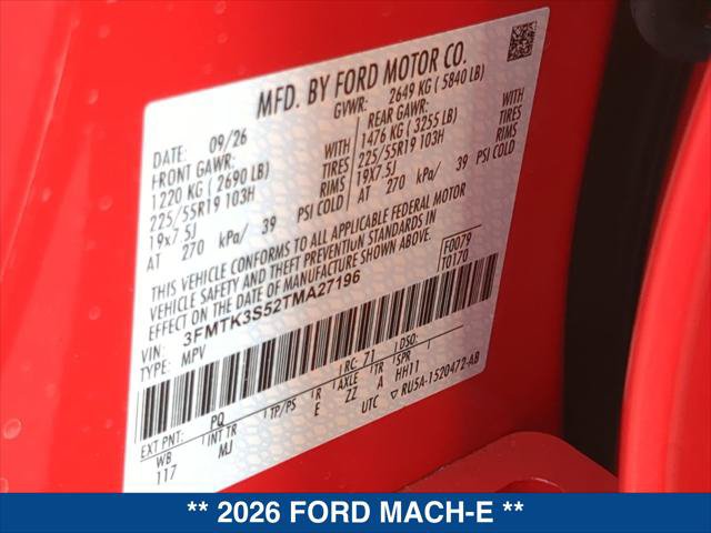 New 2026 Ford Mustang Mach-E Premium w/ Sport Appearance Package AWD/4WD image 22
