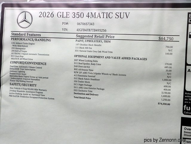 New 2026 Mercedes-Benz GLE 350 4MATIC image 29