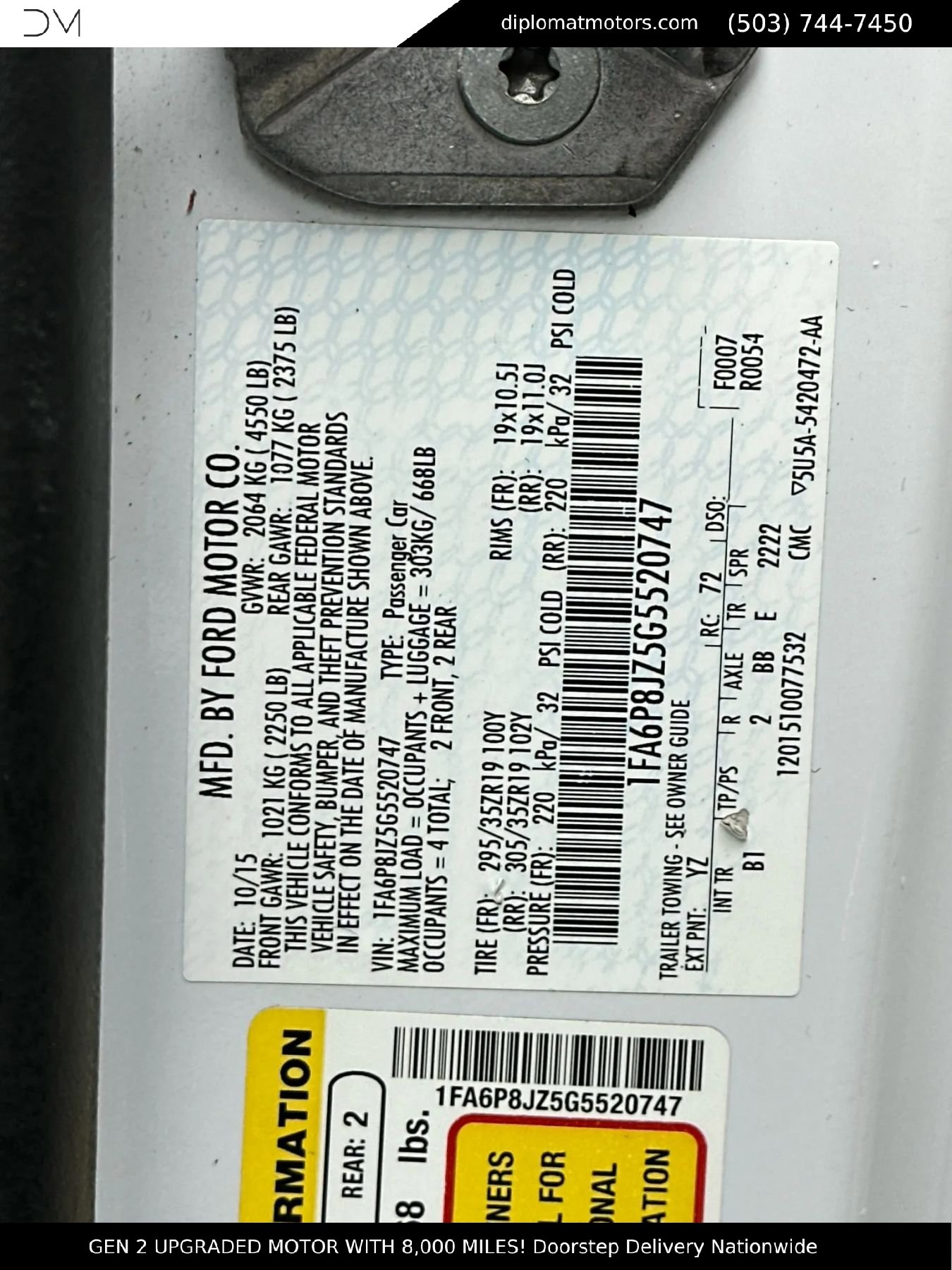 Used 2016 Ford Mustang Shelby GT350 w/ Technology Package image 49