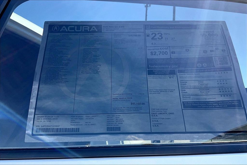 New 2026 Acura RDX SH-AWD image 41