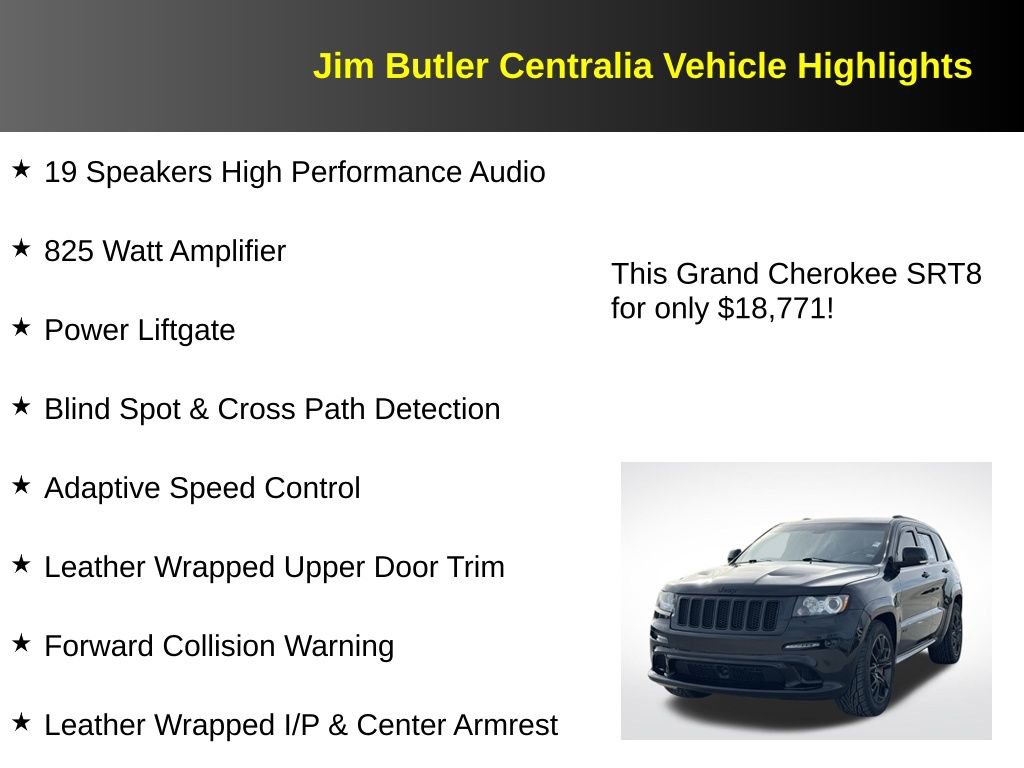 Used 2012 Jeep Grand Cherokee SRT8 w/ Luxury Group II image 17