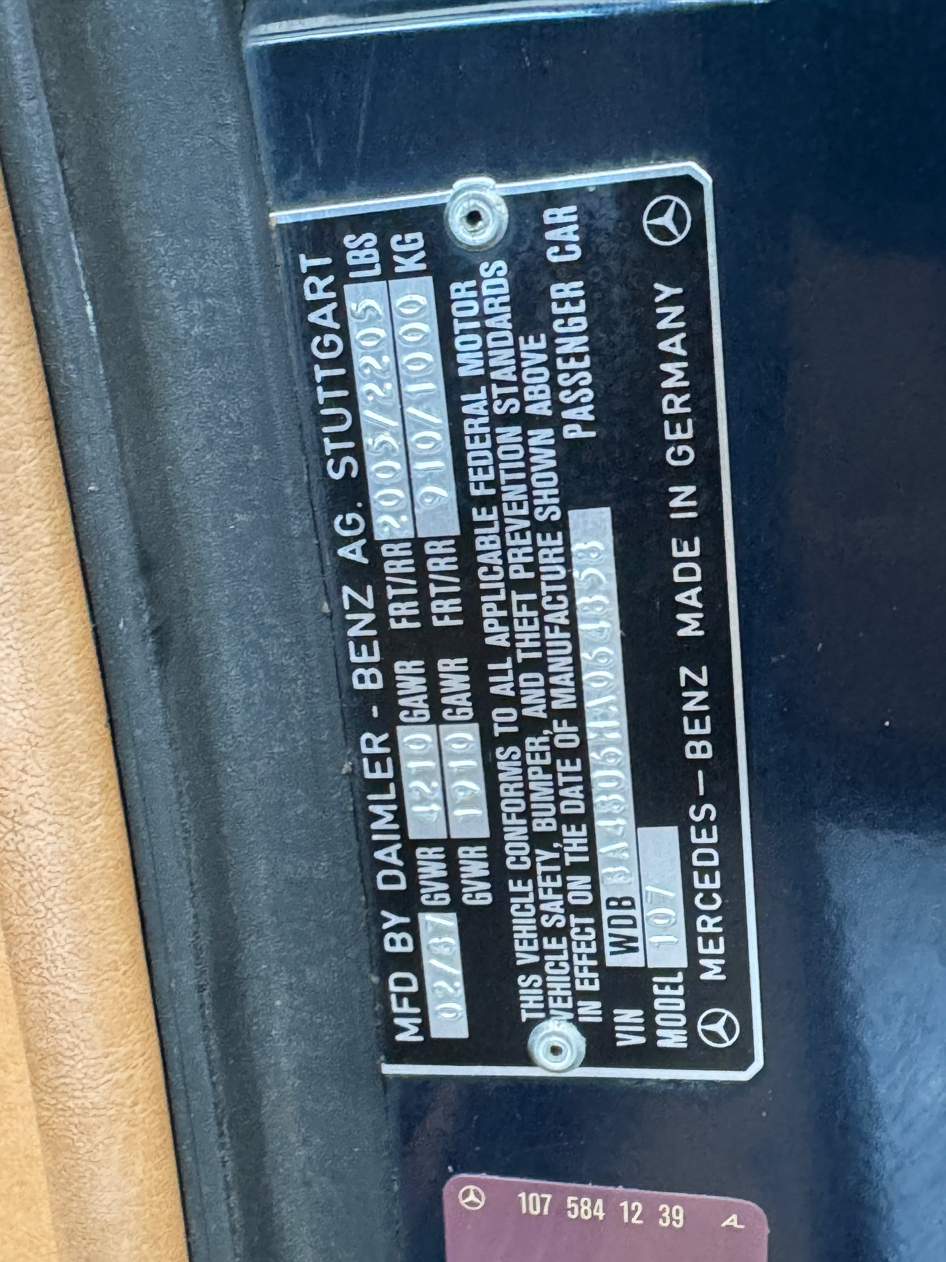Used 1987 Mercedes-Benz 560 SL image 35