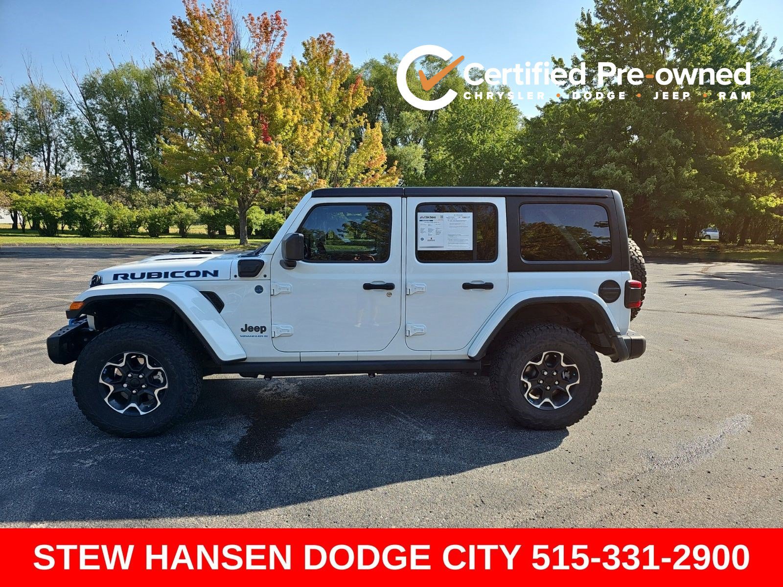 Used 2023 Jeep Wrangler Unlimited Rubicon 4xe w/ Steel Bumper Group AWD/4WD image 1