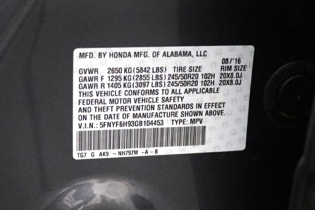 Used 2016 Honda Pilot Touring image 33