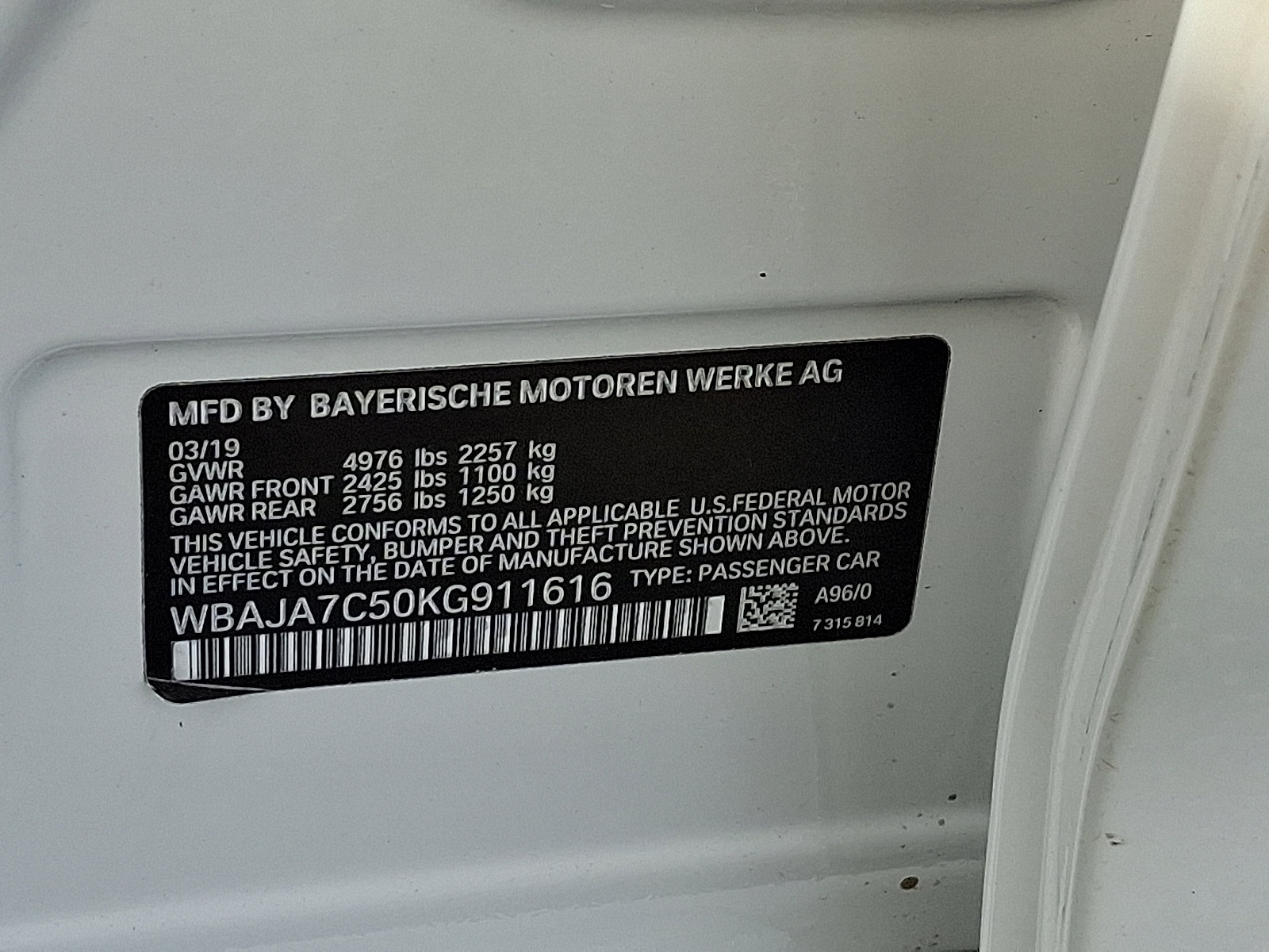 Used 2019 BMW 530i xDrive w/ Convenience Package image 27