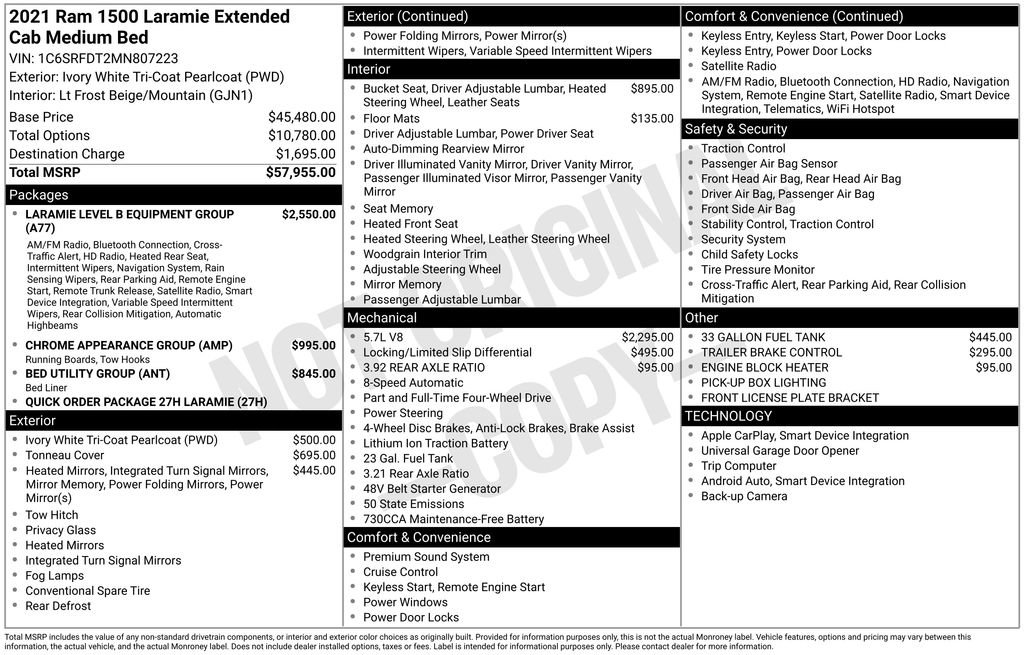 Used 2021 RAM 1500 Laramie image 7