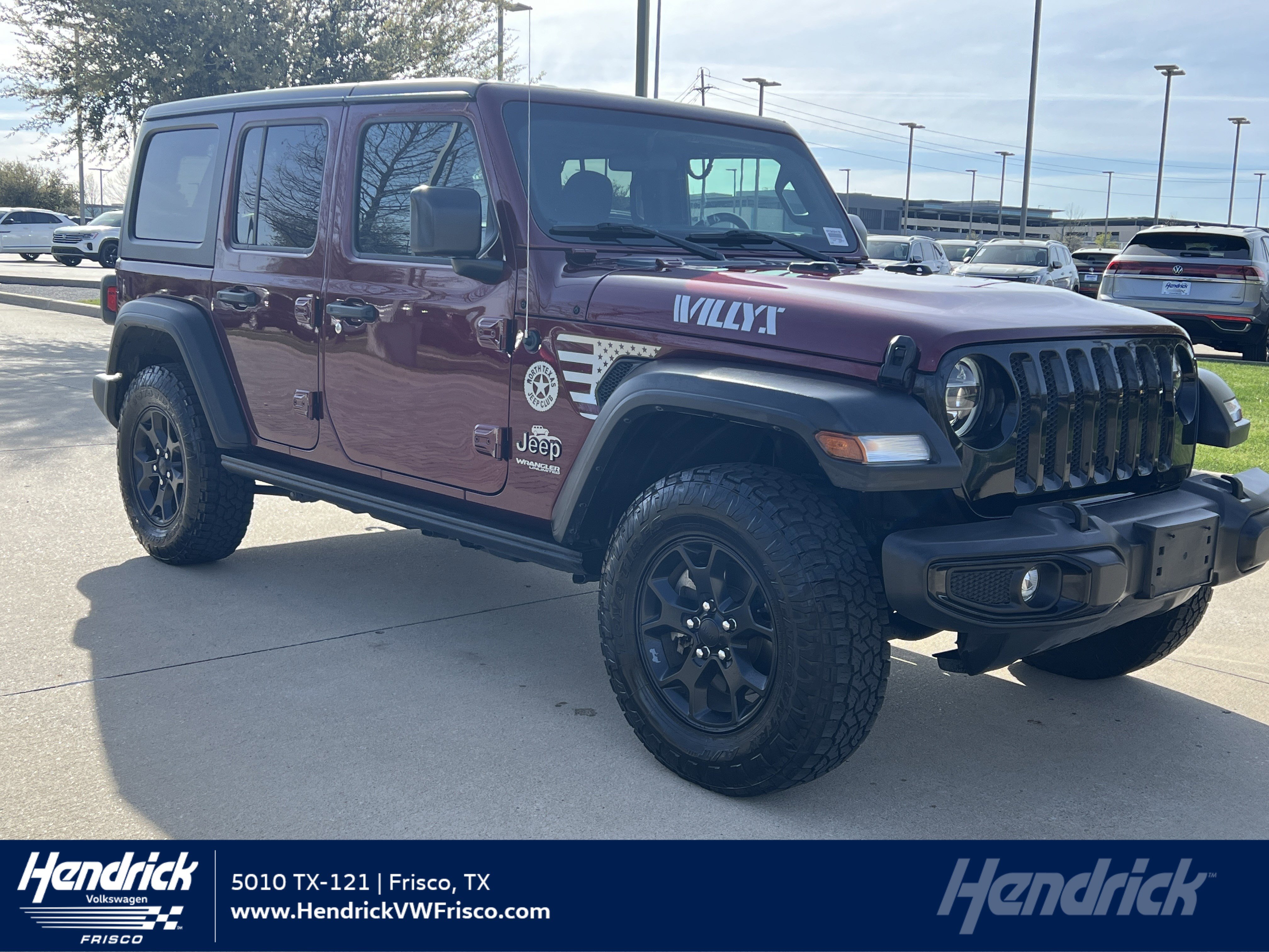 Used 2021 Jeep Wrangler Unlimited Willys image 1