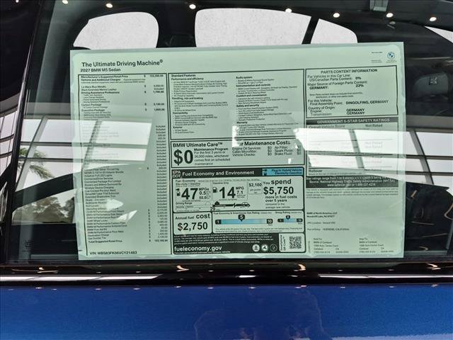 New 2027 BMW M5 w/ Carbon Package AWD/4WD image 16