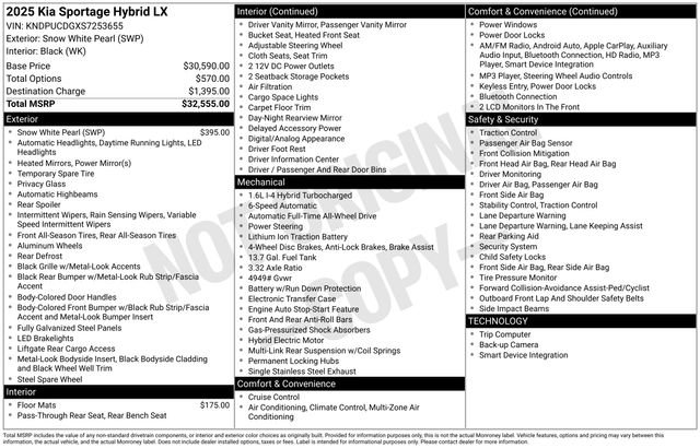 New 2025 Kia Sportage LX AWD/4WD image 11