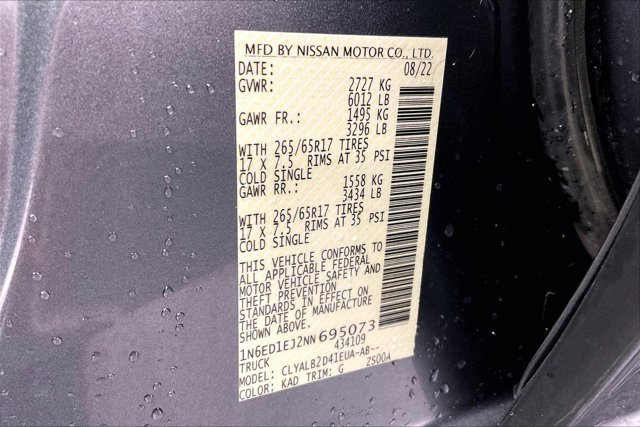 Used 2022 Nissan Frontier SV w/ Technology Package image 34