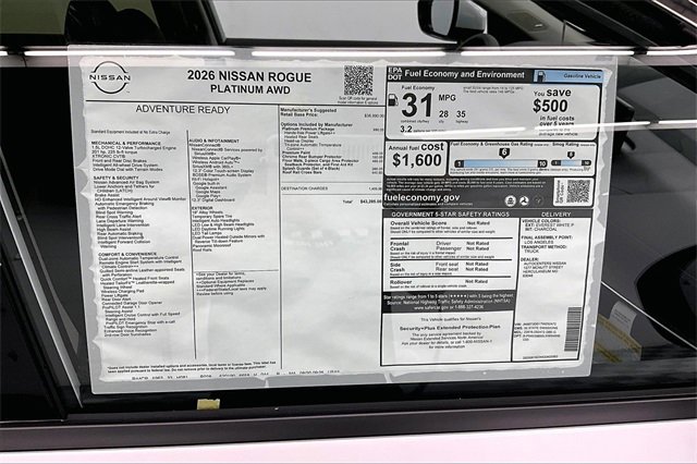 New 2026 Nissan Rogue Platinum w/ Platinum Premium Package image 38