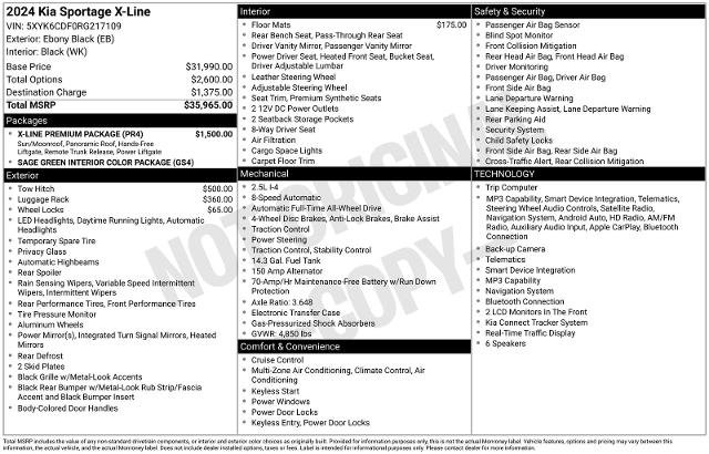 Used 2024 Kia Sportage X-Line w/ X-Line Premium Package AWD/4WD image 15