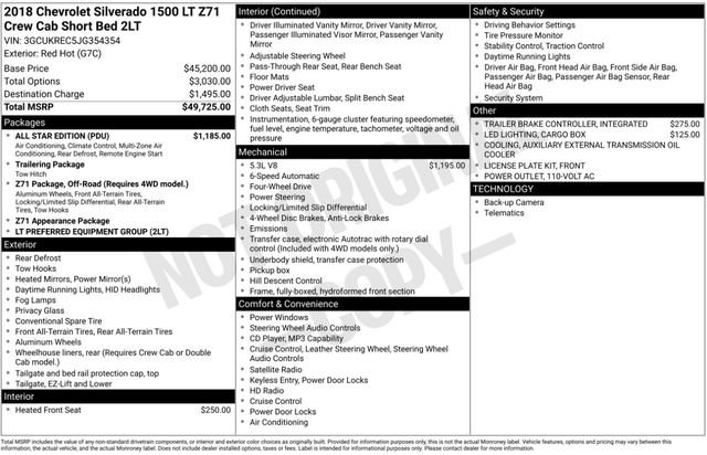 Used 2018 Chevrolet Silverado 1500 LT w/ All Star Edition image 3