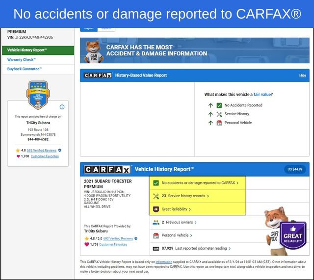 Used 2021 Subaru Forester Premium image 2