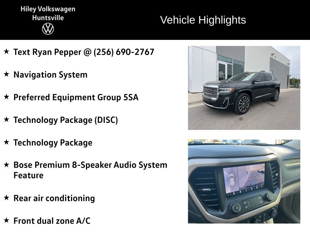 Used 2020 GMC Acadia Denali w/ Technology Package image 6