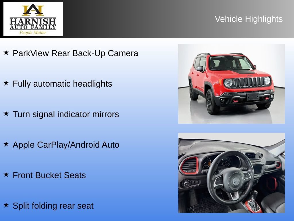Used 2018 Jeep Renegade Trailhawk AWD/4WD image 10