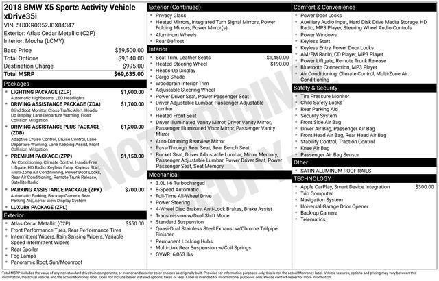 Used 2018 BMW X5 xDrive35i image 2