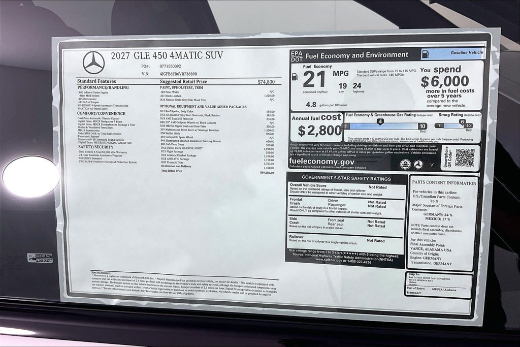 New 2027 Mercedes-Benz GLE 450 4MATIC image 13