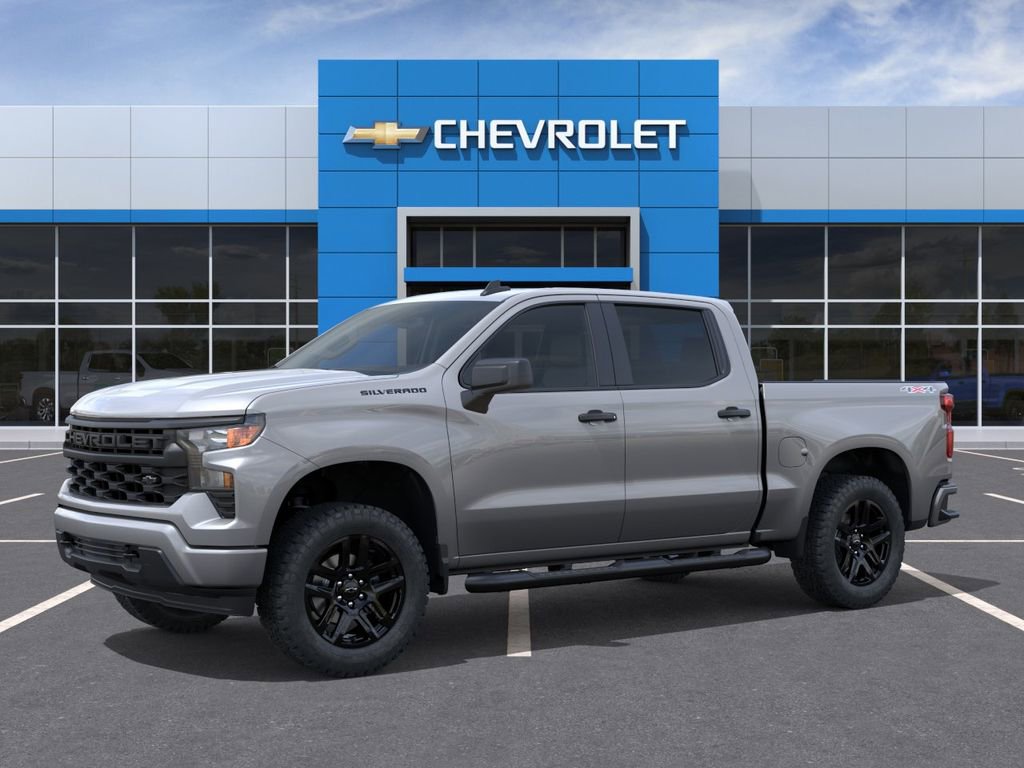 New 2026 Chevrolet Silverado 1500 Custom w/ Turbomax Blackout Package AWD/4WD image 2